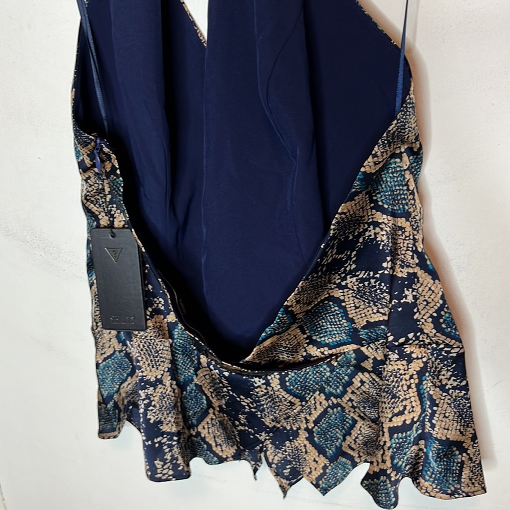 Guess snake print python crossover halter top - Picture 8 of 11